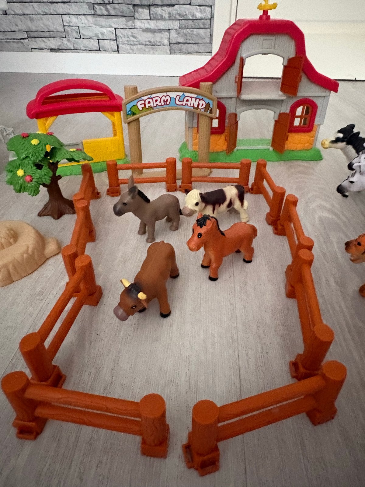 Grote boerderij en wilde dieren speelset, Kinderen en Baby's, Ophalen of Verzenden, Gebruikt