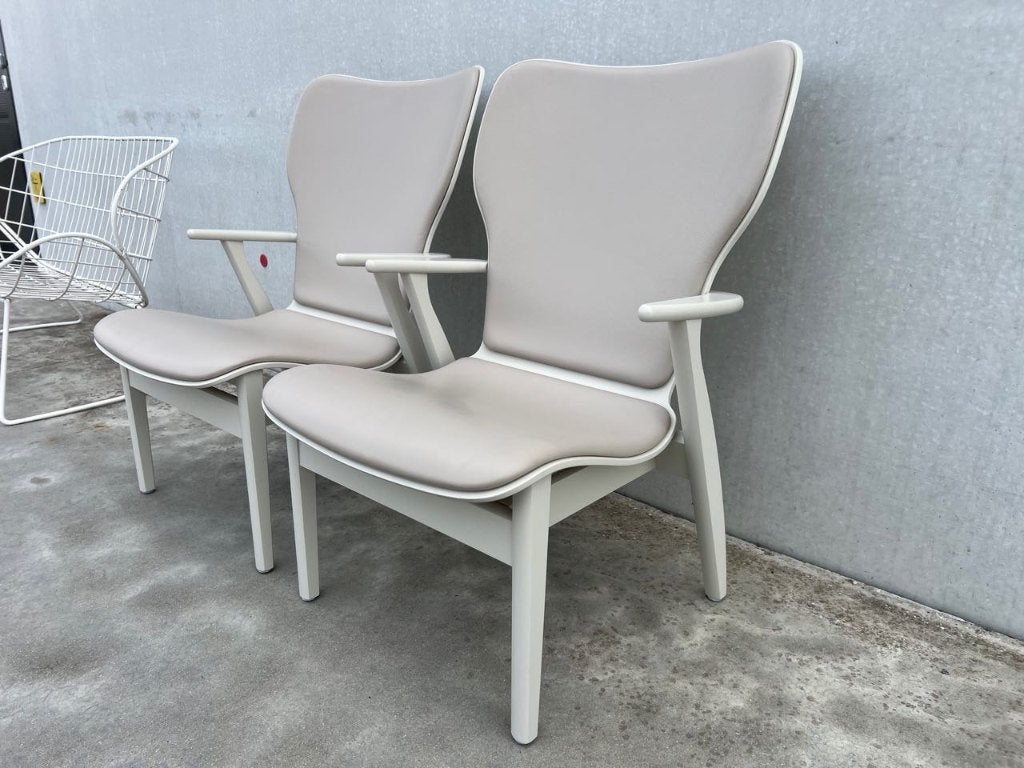 Artek domus lounge fauteuil, 6x, Verzenden, Zo goed als nieuw, Leer, Design