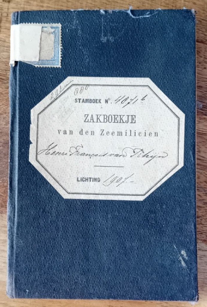 Antiek Zakboekje van den Zeemilicien - Koninklijke Marine, Ophalen of Verzenden, Onbekend
