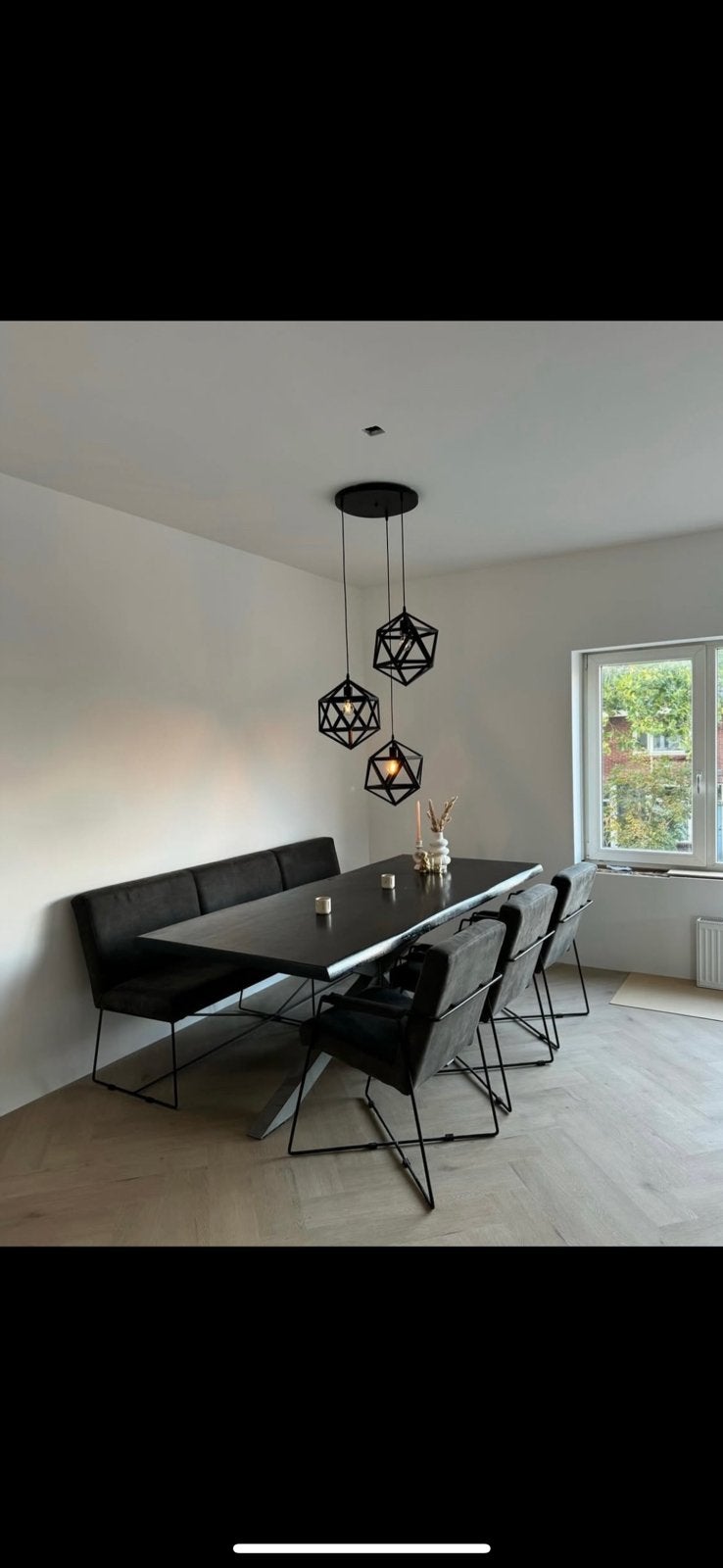 Eetkamer stoelen + bank