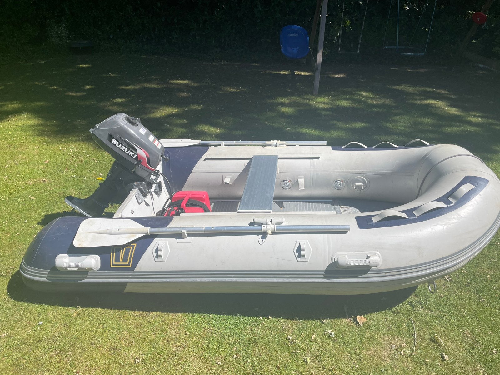 Bijboot met Suzuki buitenboordmotor 4pk, Watersport en Boten, Ophalen of Verzenden, Gebruikt