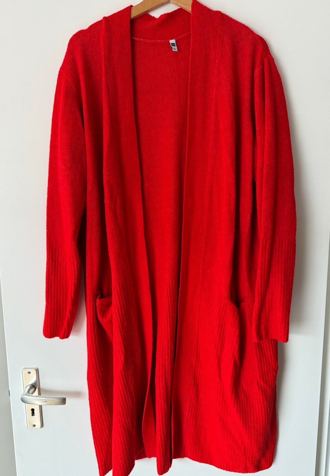 Dames lang vest rood, Kleding | Dames, Ophalen, Zo goed als nieuw, Rood, Trui of Vest