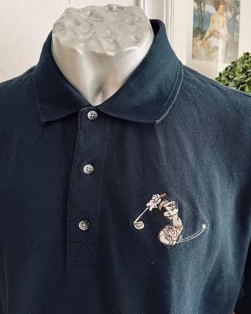 Greg Norman Disney polo maat L, Kleding | Heren, Ophalen of Verzenden, Zo goed als nieuw, Maat 52/54 (L), Blauw