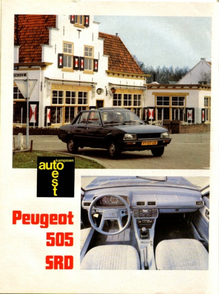 Autokampioen test Peugeot 505 SRD Mei 1980, Ophalen of Verzenden, Gelezen, Peugeot