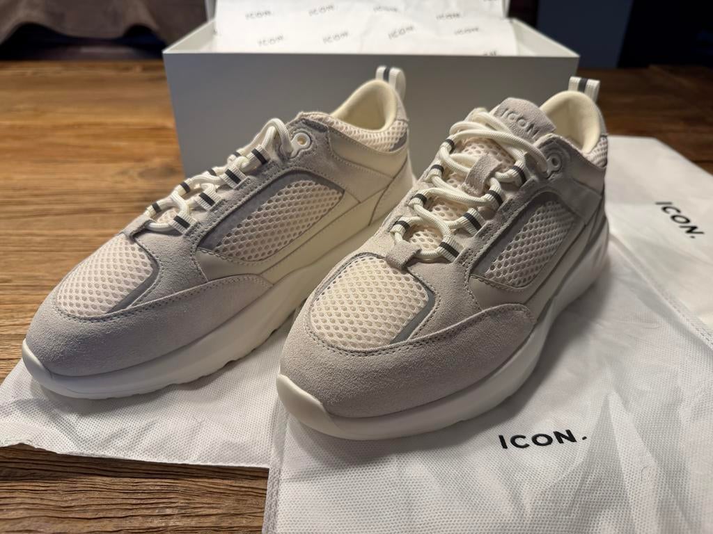 ICON Amsterdam Sneakers - Nieuw in doos - Maat 41, Wit, Nieuw, Ophalen of Verzenden, Sneakers of Gympen