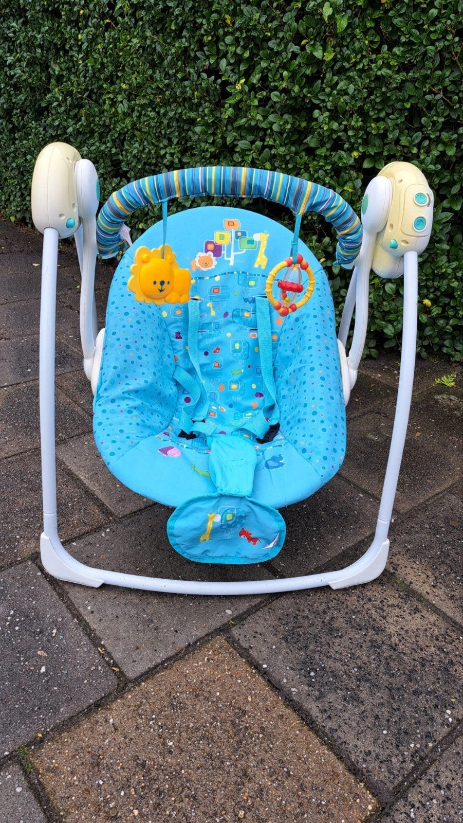 baby schommelstoel, Ophalen