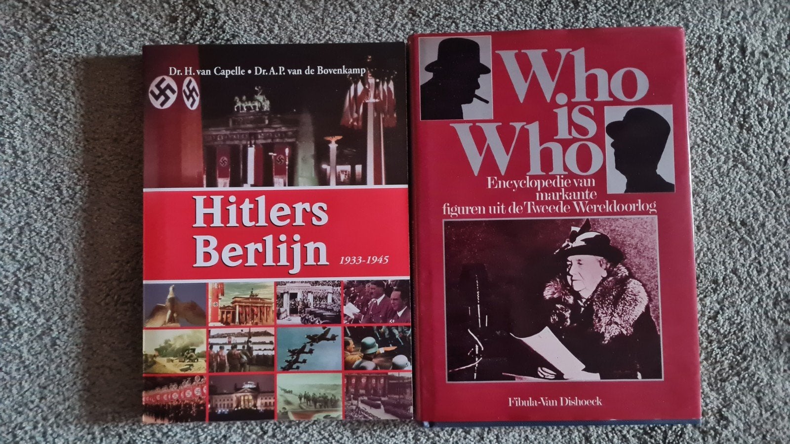 2 boeken: Hitlers Berlijn 1933-1945 & Who is Who WOII, Ophalen of Verzenden, Tweede Wereldoorlog, Gelezen, Algemeen