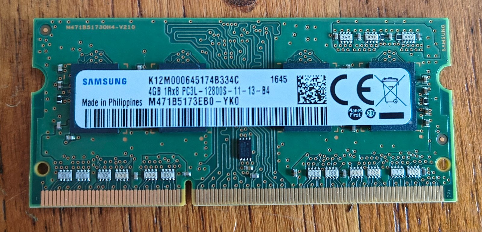 4GB Samsung DDR3 SO-DIMM RAM geheugen, 1600MHz., Computers en Software, Gebruikt, DDR3, Ophalen of Verzenden, Laptop
