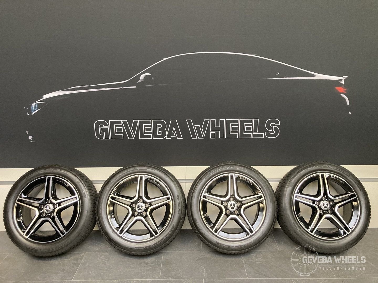 19” originele Mercedes GLC W253 AMG velgen + winterbanden, 19 inch, Gebruikt, -, -