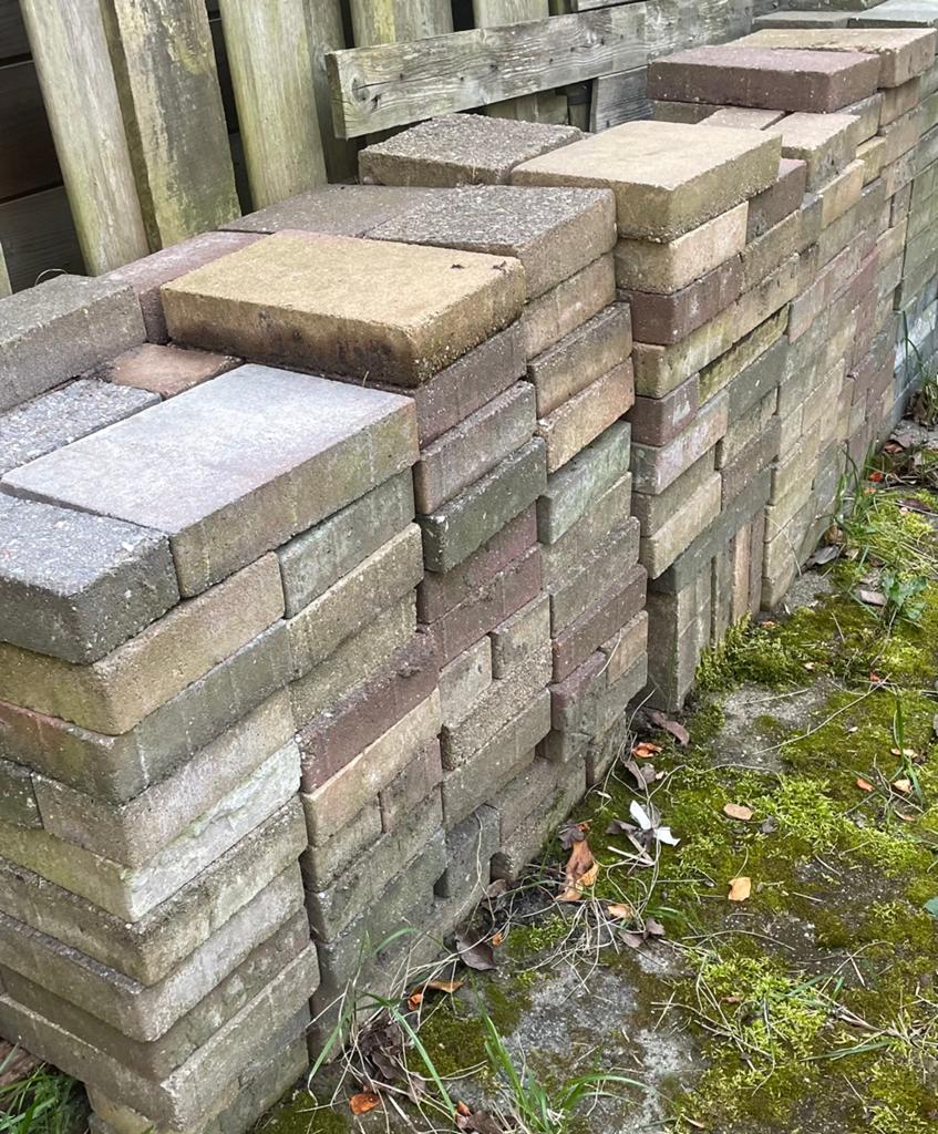Gratis tegels, Tuin en Terras, Ophalen of Verzenden, Zo goed als nieuw, Beton, Terrastegels