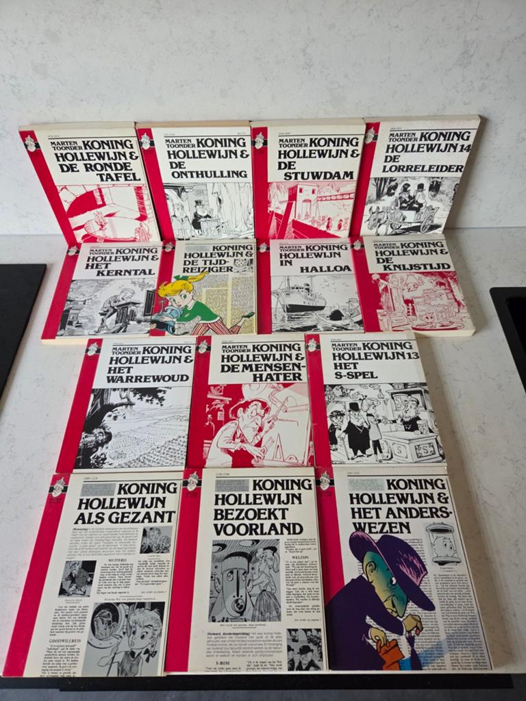 Koning Hollewijn - Complete serie 1 tm 14 - Toonder, Boeken, Stripboeken, Complete serie of reeks, Ophalen of Verzenden, Gelezen