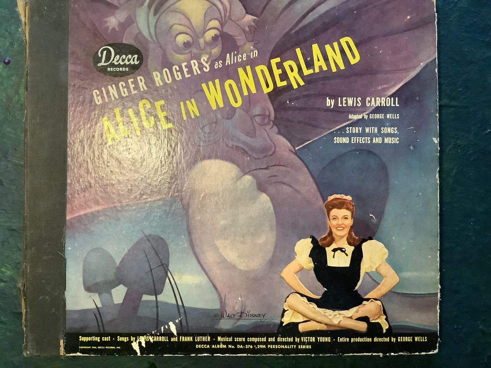 Alice in Wonderland - Ginger Rogers (Decca Records), Verzenden, Gebruikt, 10 inch, LP