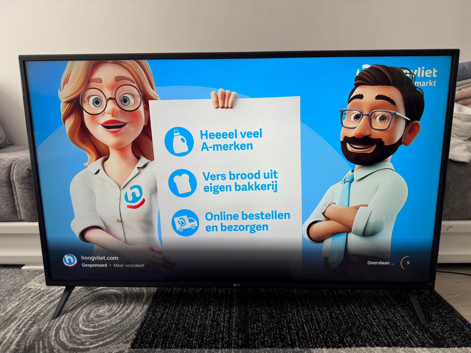 Grote 55inch UHD Smart tv | LG | Werkend te Zien, Ophalen, LED, 50 Hz, Zo goed als nieuw