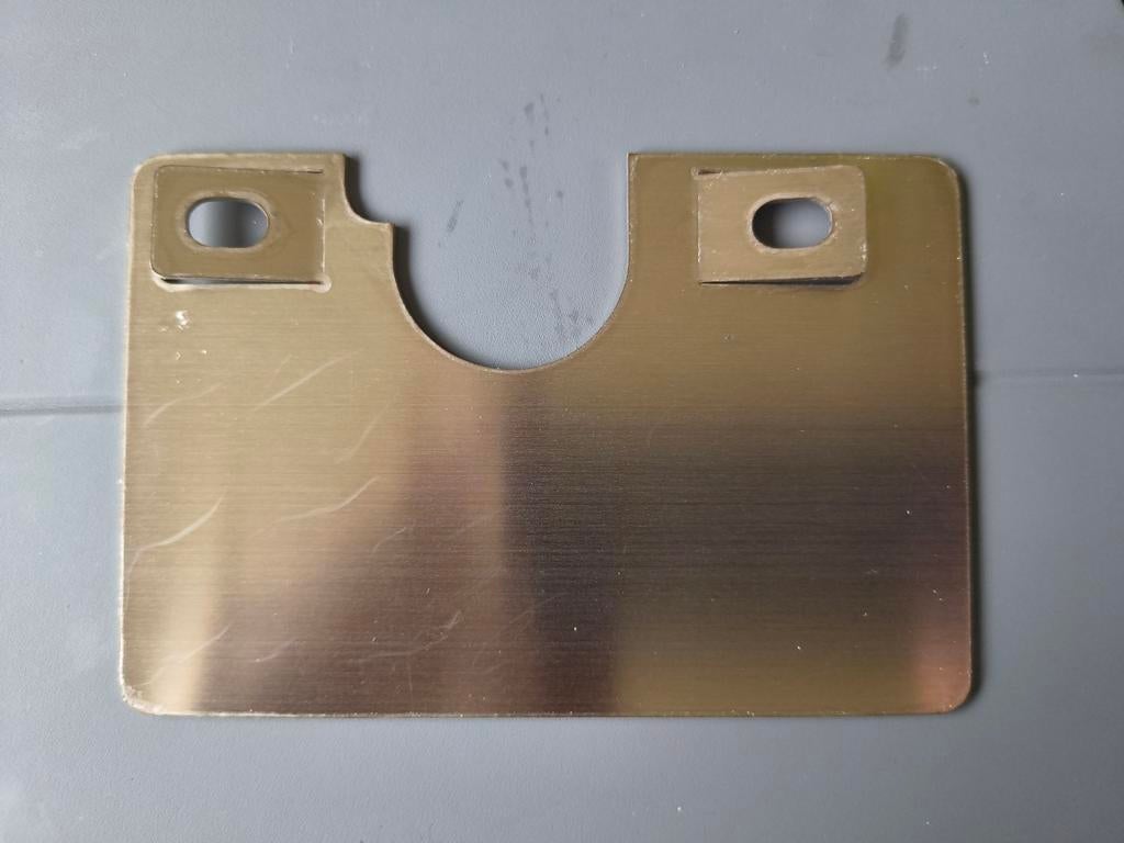 Prikstop RVS plaatje voor Fiat Ducato,, Ophalen of Verzenden