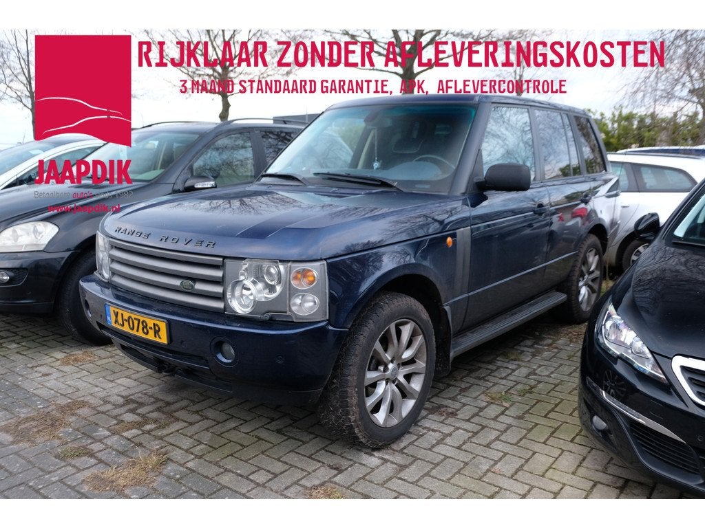 Land Rover Range Rover BWJ 2003 4.4 V8 286 PK Vogue AUTOMAAT, Automaat, Met garantie (alle), Blauw, Bedrijf