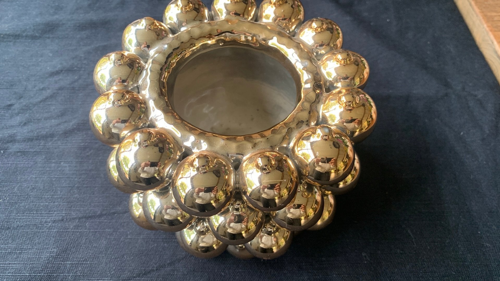 Daan kromhout kerstballen vaas zgan, Ophalen, Zo goed als nieuw, Goud, Overige materialen