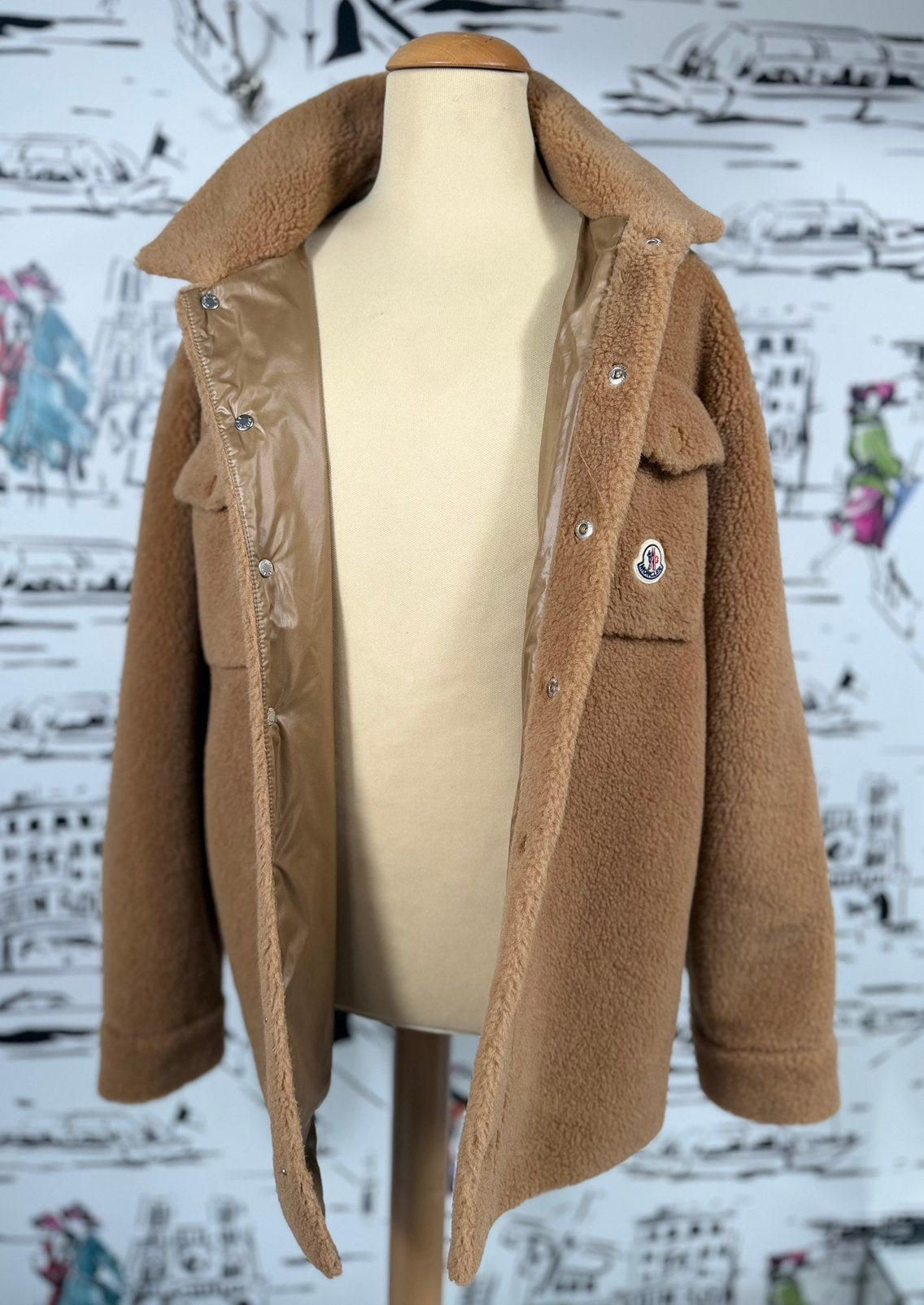 Moncler teddy fleece jas maat 12 (of XS/S) NIEUW, Moncler EU, Nieuw, Ophalen of Verzenden, Moncler