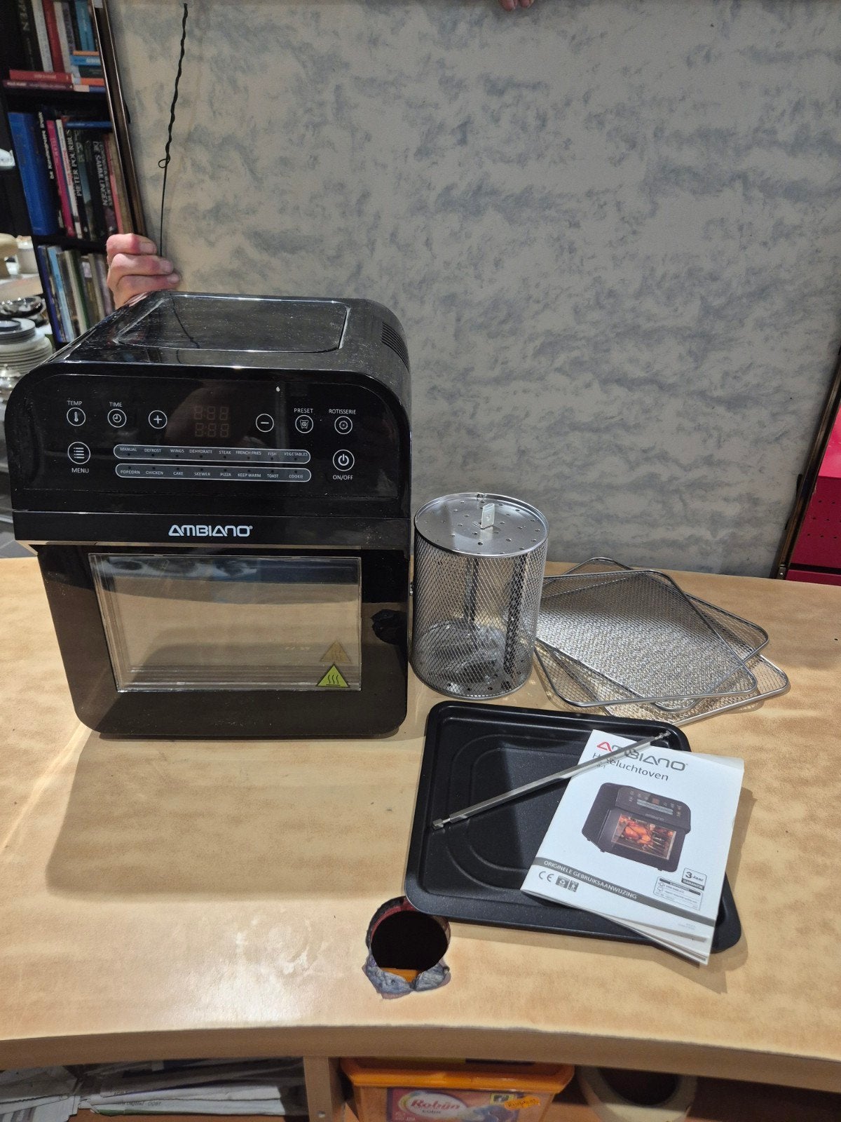Ambiano heteluchtoven AF-01 airfryer, Gebruikt, Onbekend, Ophalen of Verzenden, Onbekend