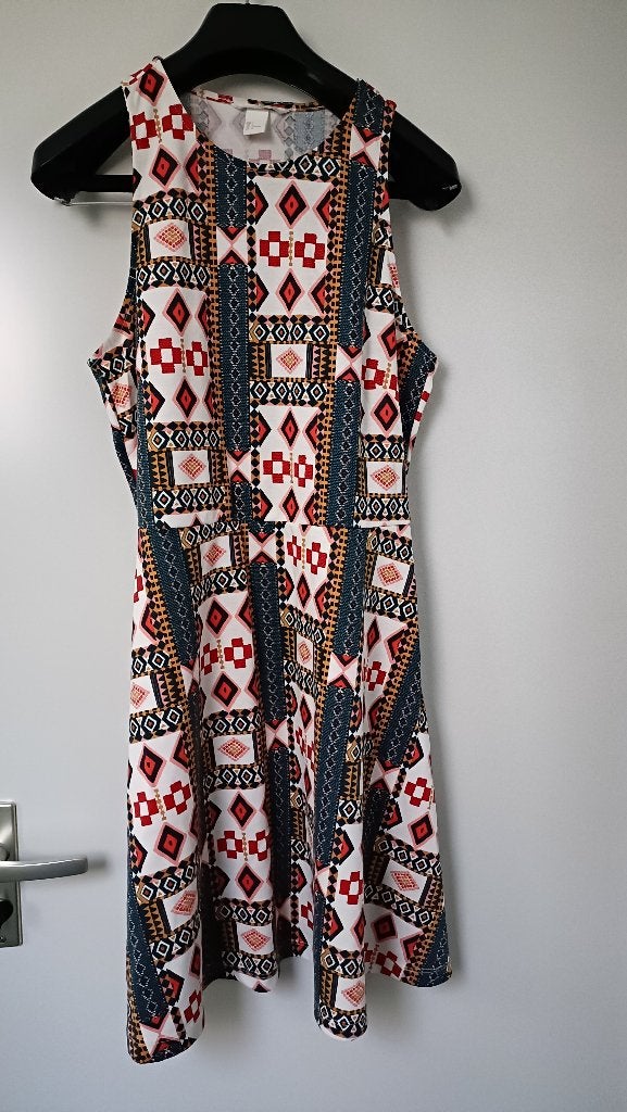 Dames zomer jurk, Kleding | Dames, H&M, Meerkleurig, Maat 42/44 (L), Ophalen of Verzenden