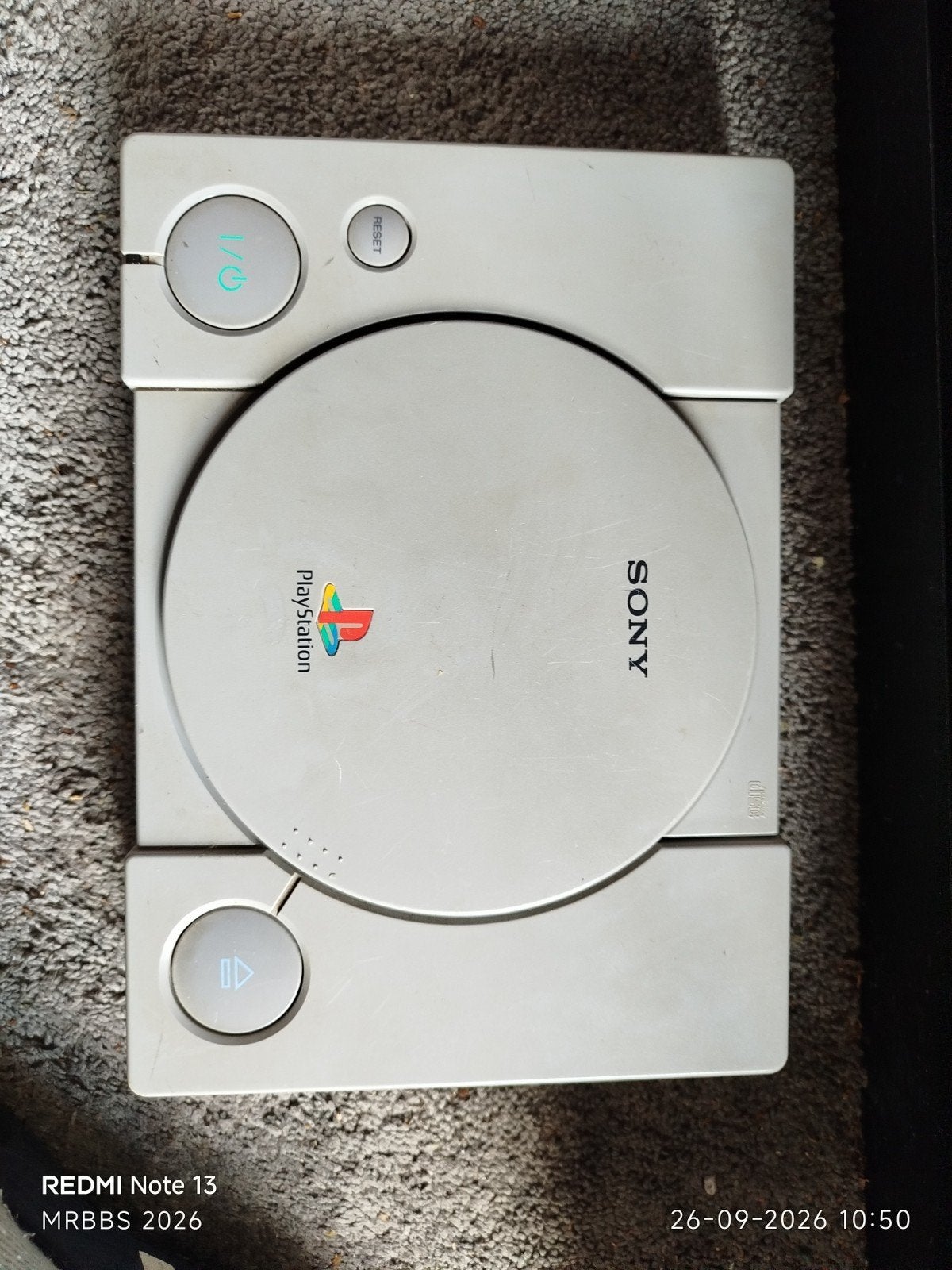 Sony PlayStation 1 (SCPH-5502) met Grand Theft Auto, Ophalen of Verzenden, Gebruikt, Zonder controller, Met games