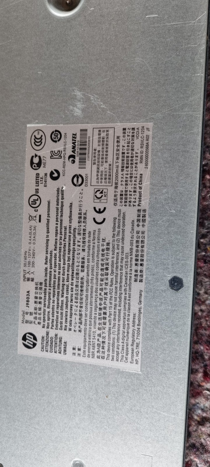 HP 1810-24G Gigabit Ethernet Switch (J9450A), Computers en Software, Ophalen of Verzenden, Gebruikt