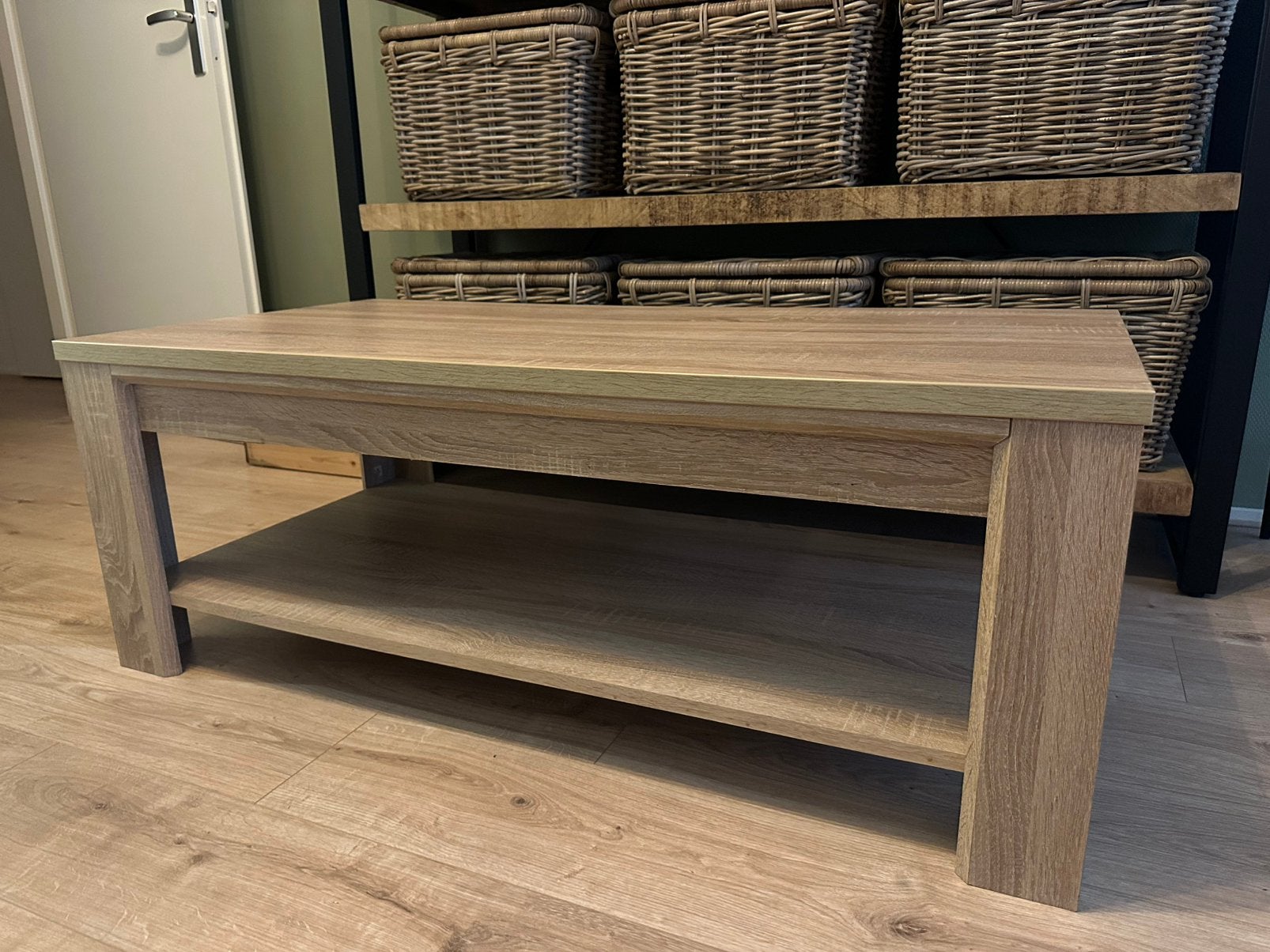 Salontafel eikenlook, Ophalen, 100 tot 150 cm, 50 tot 100 cm, Zo goed als nieuw