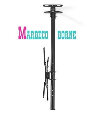 TV beugel, Plafond steun, beugel, ophang systeem t/m Vesa400, Nedis, Nieuw, Info@marbeco.nl, Ophalen of Verzenden