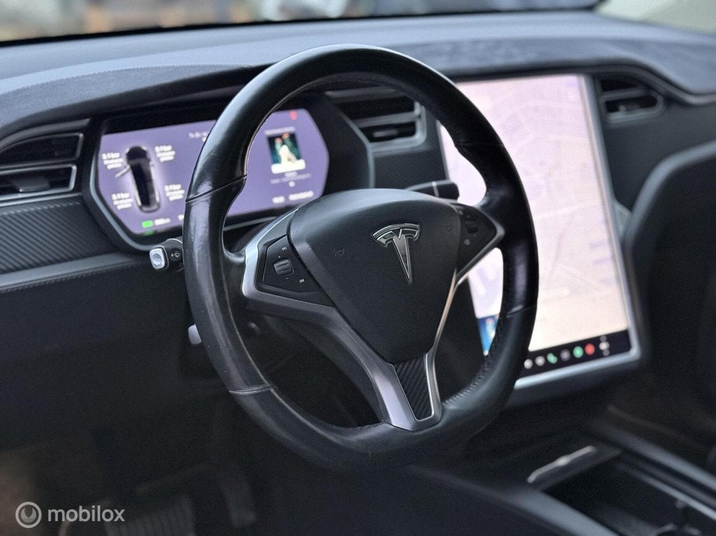 Tesla Model X 90D Base |autopilot |pano |stuurverw. |koeling, Auto's, Tesla, Automaat, Model X, Gebruikt, Zwart