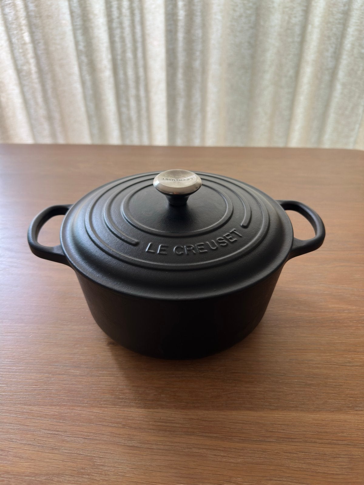 Le Creuset Signature braadpan Ø22 cm, Huis en Inrichting, Gebruikt, Met deksel, Le Creuset, Ophalen of Verzenden
