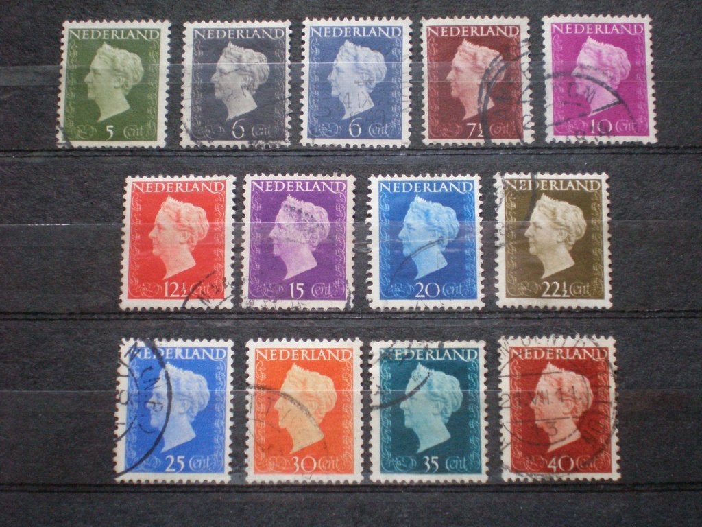Nederland nvph 474-486 gebruikt ( S 781)..€ 0,35, Ophalen of Verzenden