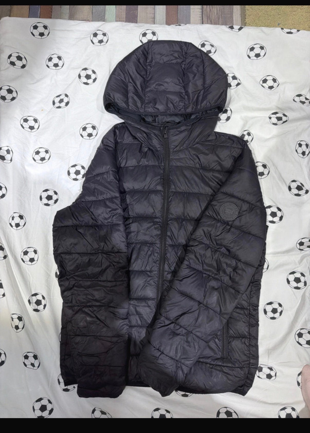 Winterjas van jack jones, Verzenden, Zo goed als nieuw, Maat 46 (S) of kleiner, Zwart