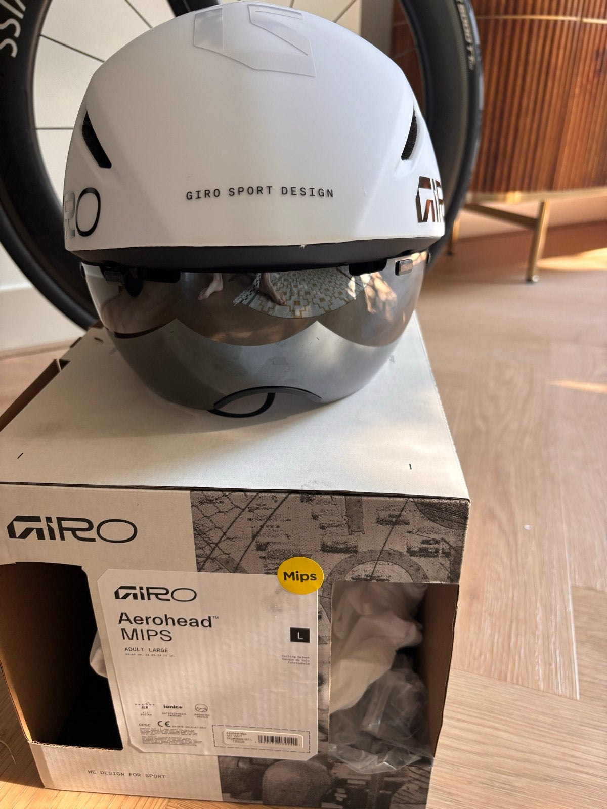 Giro Aerohead MIPS tijdrithelm - Maat L - Zo goed als nieuw, Ophalen of Verzenden, Zo goed als nieuw, L, Heer of Dame