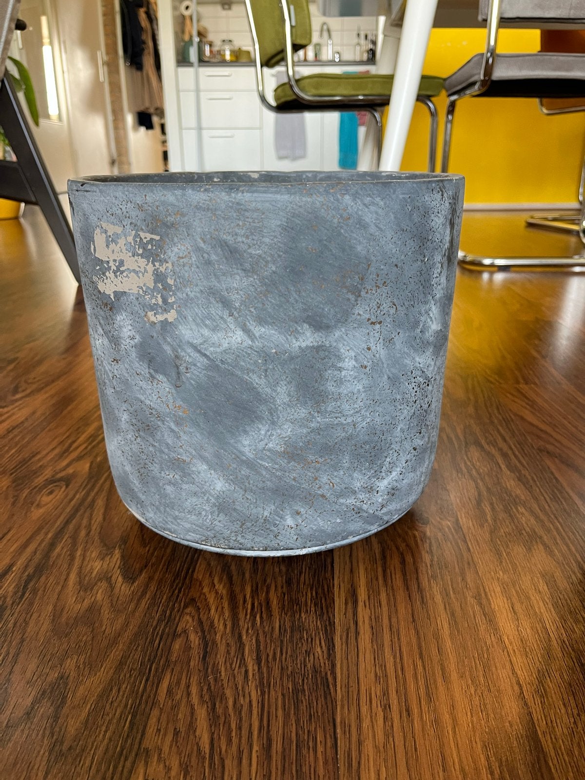Betonlook plantenpot 24cm, Ophalen, Gebruikt, Rond, Binnen