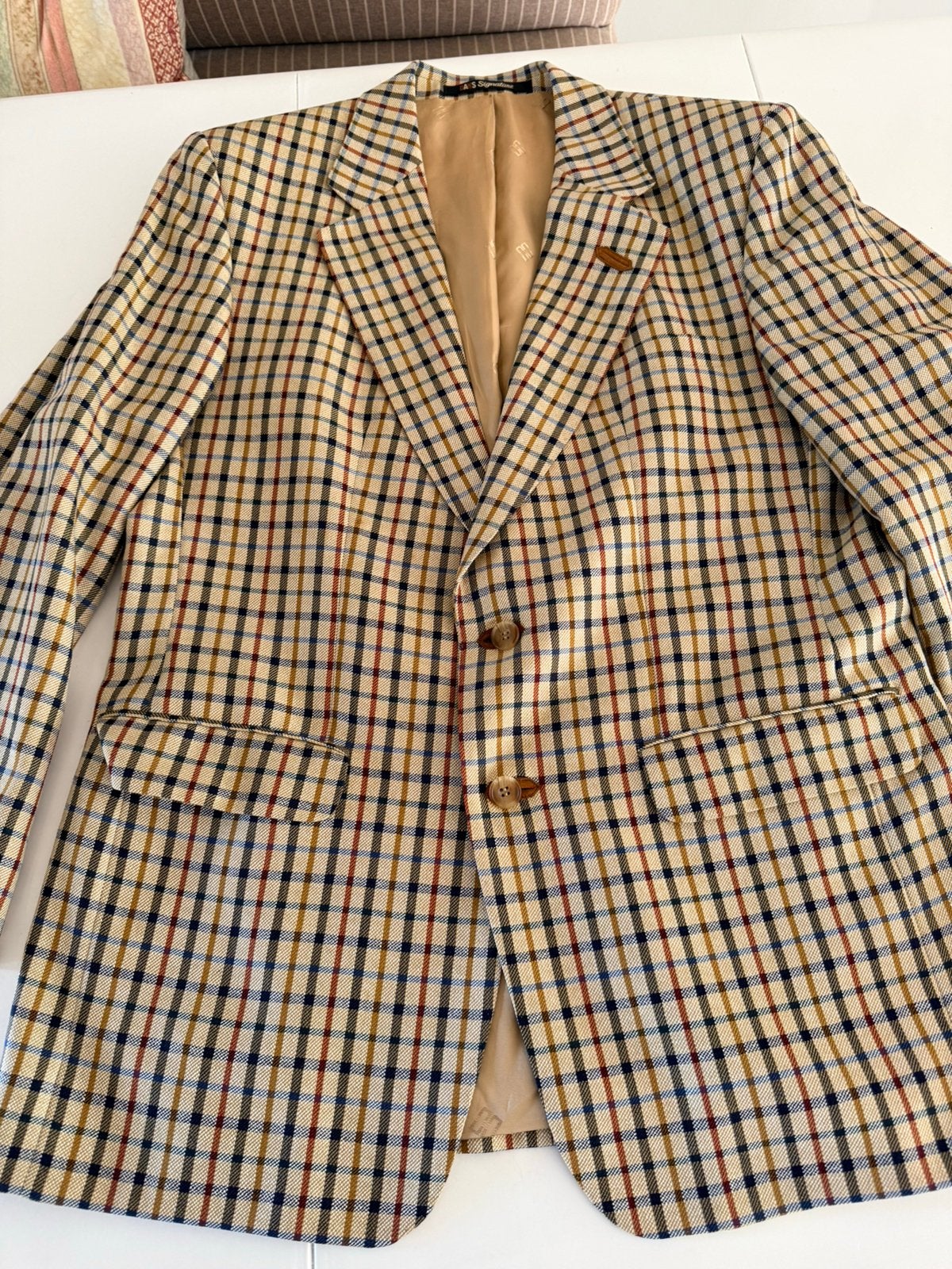 Daks signature tweed Colbert zijde Wol mohair mt 52 izgst, Kleding | Heren, Kostuums en Colberts, Ophalen, Zo goed als nieuw, Maat 52/54 (L)