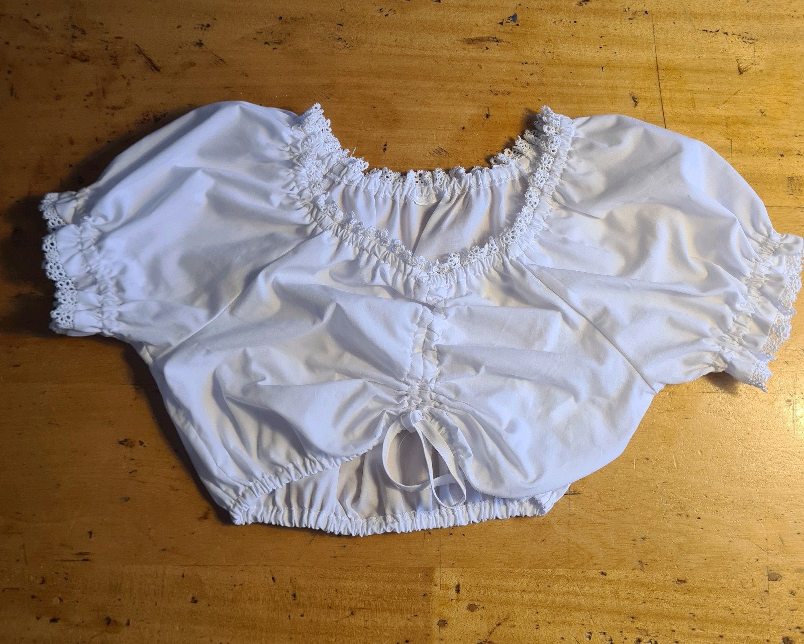 Dirndl blouse mt 38/40, Ophalen of Verzenden, Gedragen, Maat 38/40 (M), Overige thema's