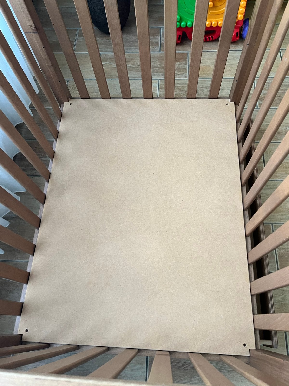 Houten Box met Lade - Zo goed als nieuw, Kinderen en Baby's, Boxen, Ophalen, Zo goed als nieuw, Vierkant, Boxkleed