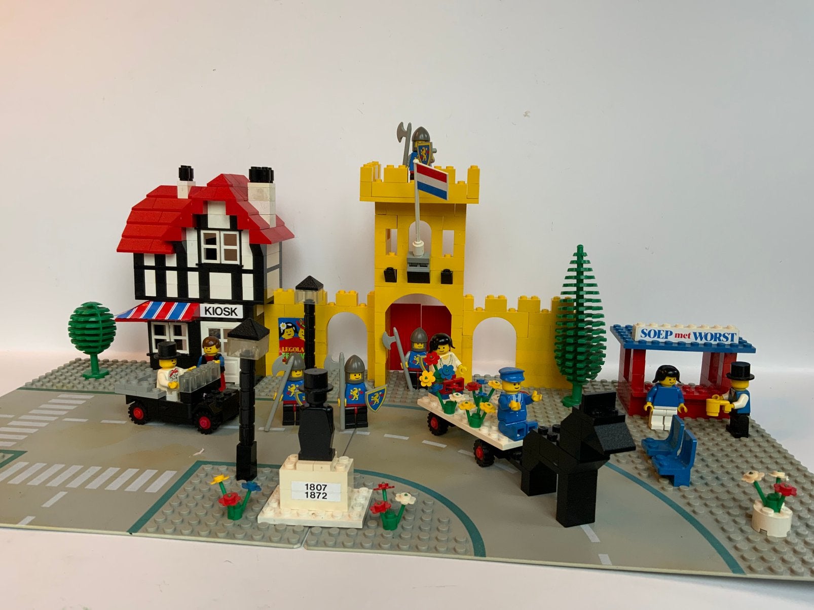 Lego city Town Square 1592, Lego, Ophalen of Verzenden, Complete set, Inclusief instructies