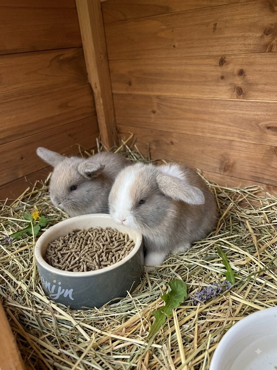 Dwerg hangoor konijntjes x minilop, Dieren en Toebehoren, Meerdere dieren, Dwerg, Hangoor