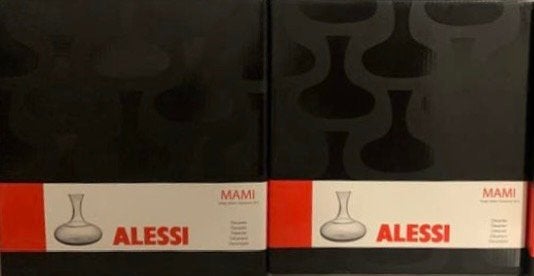 Alessi Decanteer karaf model Mami XL 2 stuks, Kan, Overige merken, Nieuw, Ophalen of Verzenden