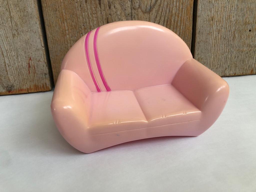 Roze vintage Barbie bank, Ophalen of Verzenden, Gebruikt, Toebehoren