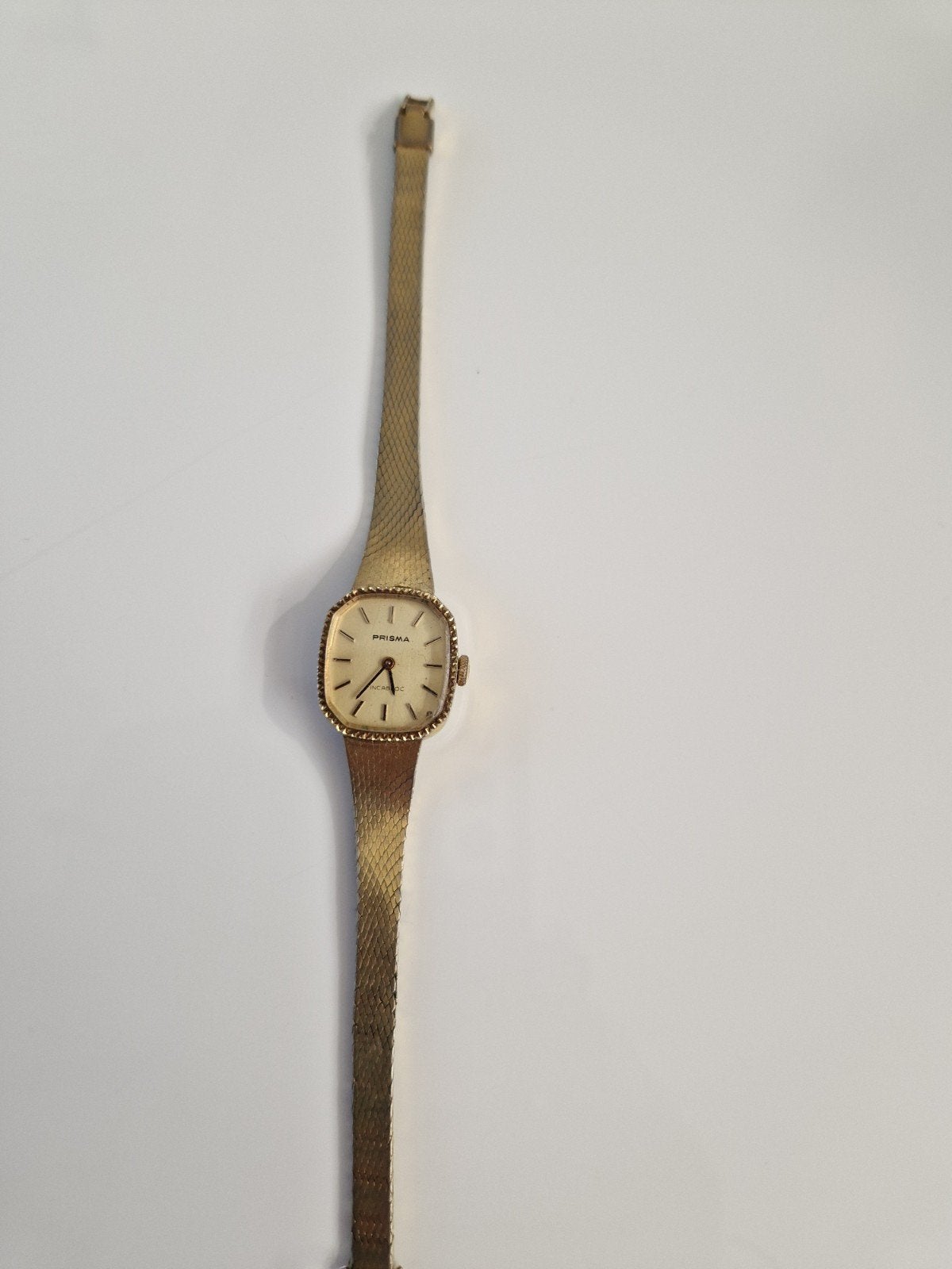 Mooi Prisma Incabloc horloge is geen goud, Sieraden, Tassen en Uiterlijk, Horloges | Dames, Overige merken, Gebruikt, Polshorloge