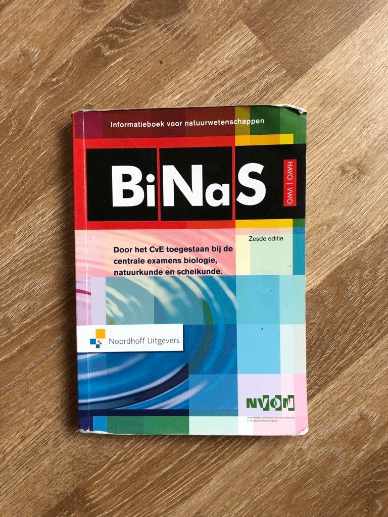 Binas, Boeken, Gelezen, VWO, Natuurkunde, Noordhoff