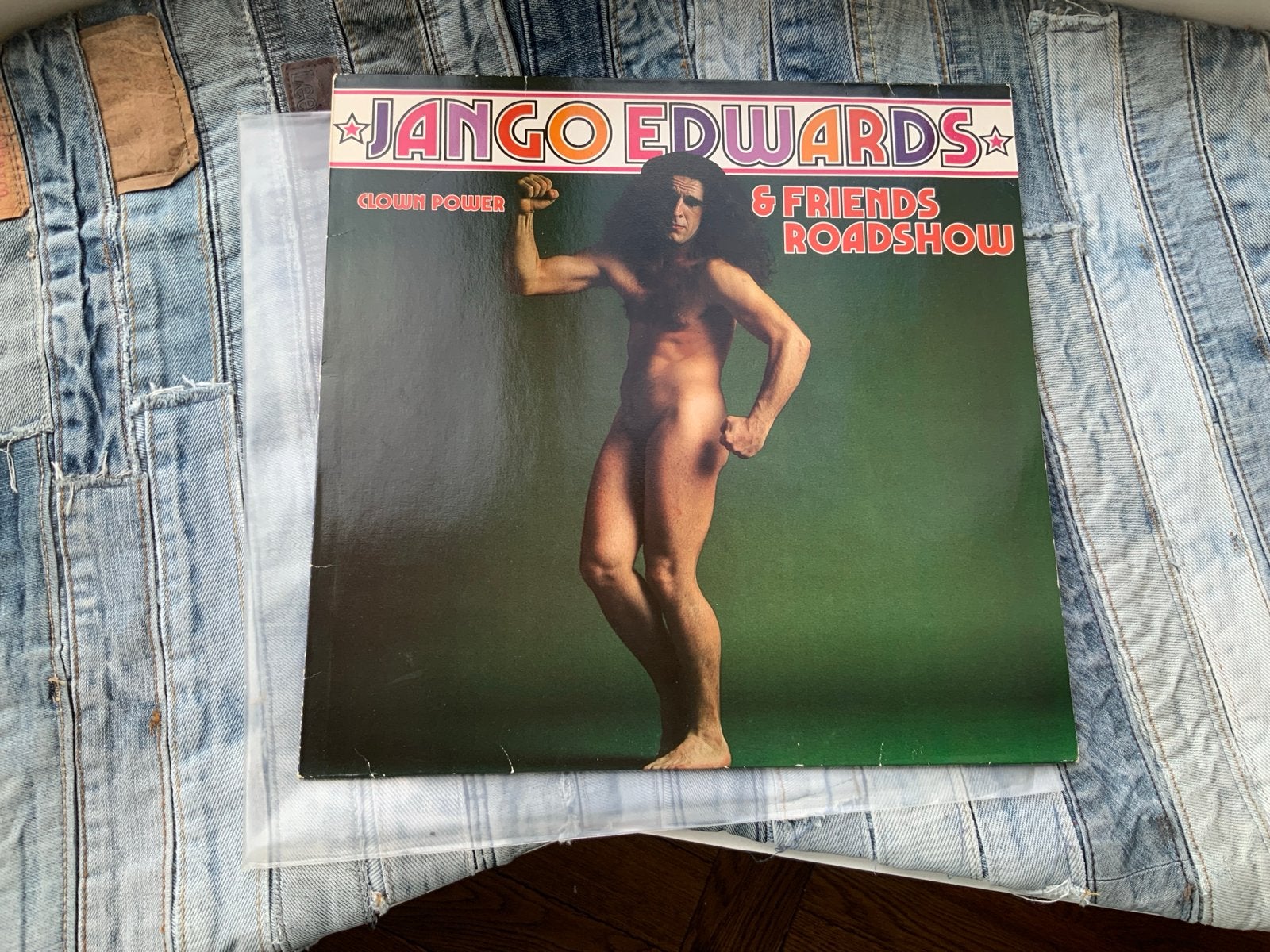 Jango Edwards & Friends Roadshow LP (1980), Cd's en Dvd's, Vinyl | Pop, Beschermende buitenhoes, Ophalen of Verzenden, Gebruikt
