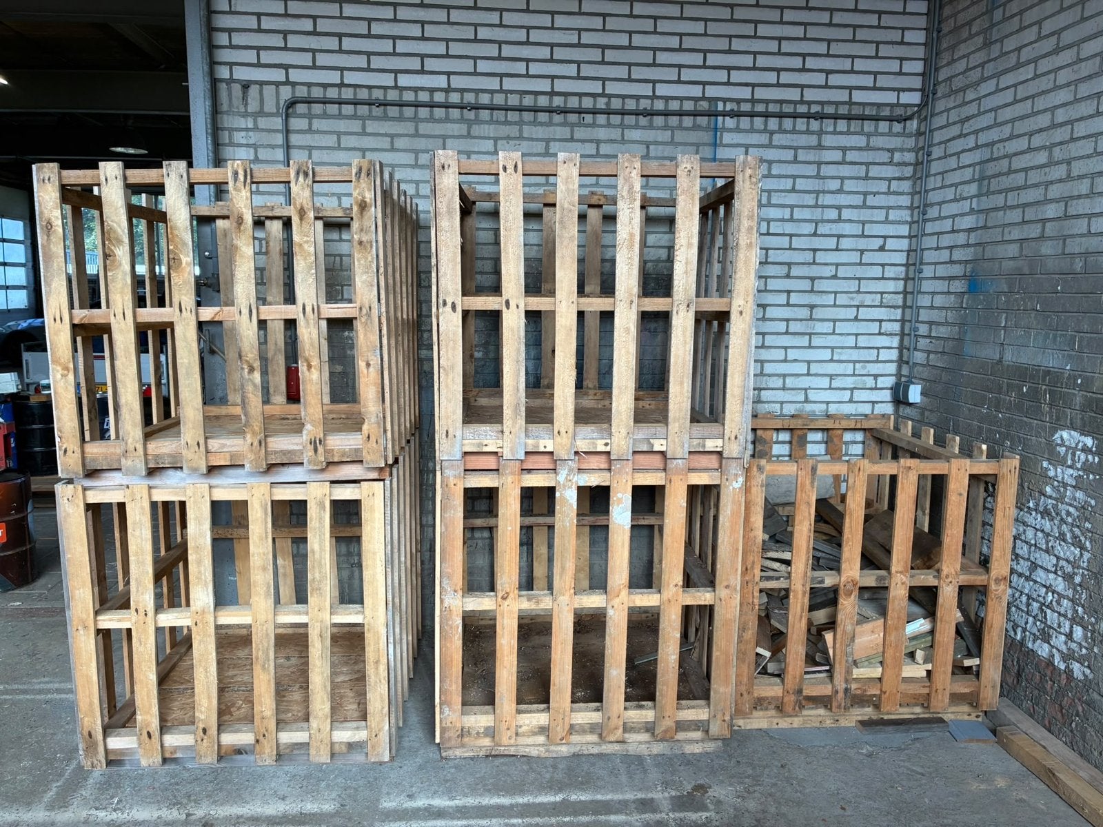 Houten kratten met dichte bodem, voor opslag of transport, Ophalen, Gebruikt, 100 cm of meer, 60 cm of meer