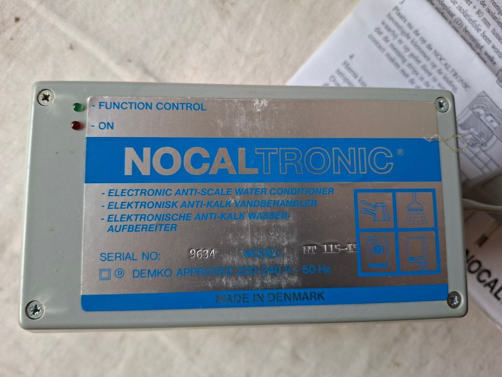 NOCALTRONIC NT-115.15 Elektronische Waterontharder, Ophalen of Verzenden, Zo goed als nieuw, Elektrische waterontharder