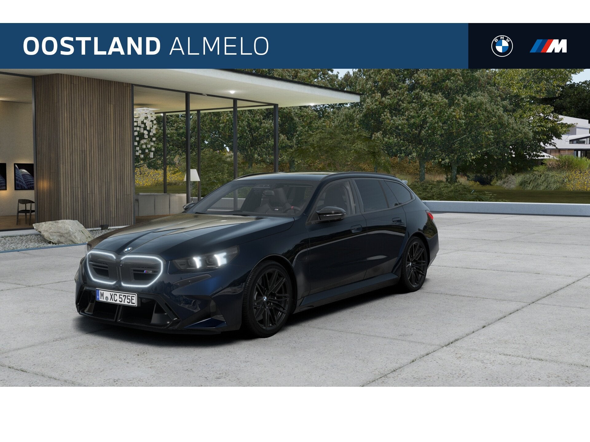 BMW 5 Serie Touring M5 Automaat / M Drive Professional / Pan, Auto's, 4395 cc, Zwart, Leder, Hybride Elektrisch/Benzine