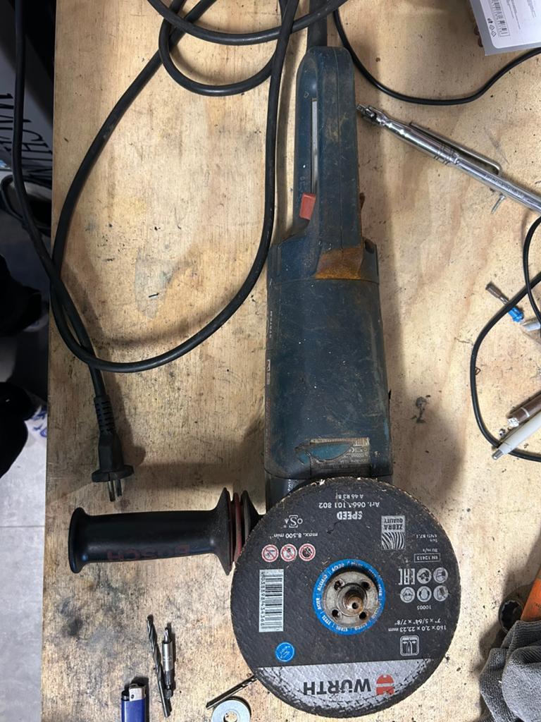 Grote bosch slijptol netstroom, Ophalen of Verzenden, Zo goed als nieuw, 1000 watt of meer, Haakse handslijpmachine