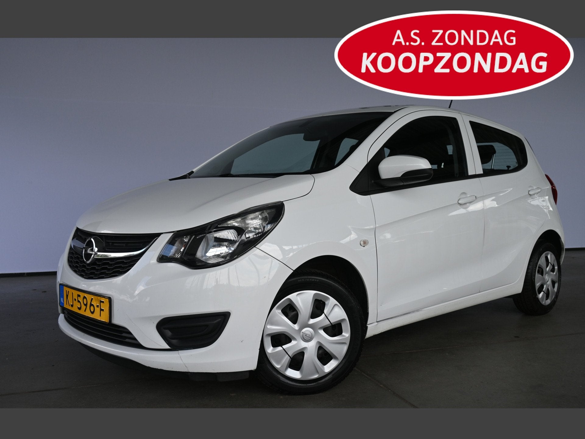 Opel KARL 1.0 ecoFLEX Edition Airco Cruise control Elektrisc, Auto's, Stof, Gebruikt, Met garantie (alle), Wit