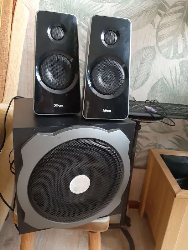 Trust Tytan 2.1 speaker set, Audio, Tv en Foto, Overige merken, Gebruikt, Subwoofer, Ophalen of Verzenden