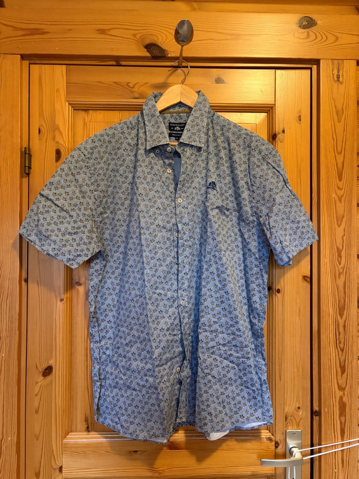 Overhemd blouse State of art regular fit XL blauw, Ophalen of Verzenden, Zo goed als nieuw, Blauw, Halswijdte 43/44 (XL)